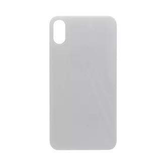 iPhone X Üveghátlap nagy lyukú (ezüst)