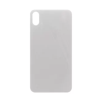 iPhone XS Max Üveghátlap nagy lyukú (ezüst)