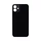 iPhone 12 Üveghátlap nagy lyukú (fekete)
