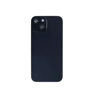 iPhone 15 Üveghátlap kamera lencsével (fekete)