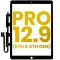 iPad Pro 12,9" - 5 gen (2021), 6 gen (2022) Előlapi üveg + Érintő + OCA