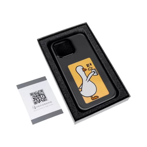E-Ink okos telefontok, programozható kijelzővel - iPhone 14 Pro Max, Fekete